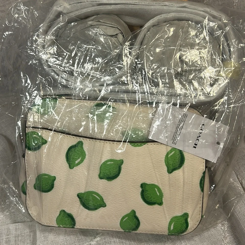 NWT Coach 3271 Lime mini camera bag